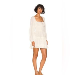 Anthropologie and revolve l*space white Cassidy dress